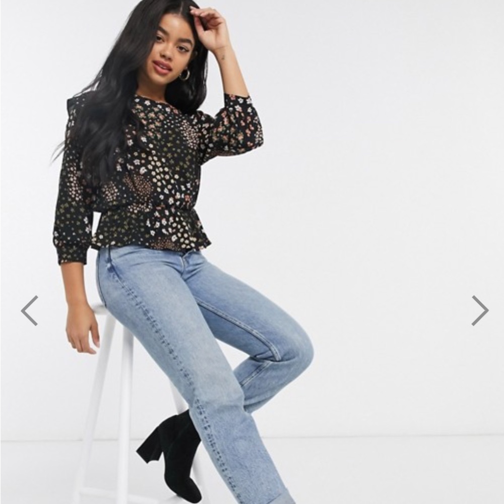 Asos Pull&Bear Floral Patchwork Top - image 2